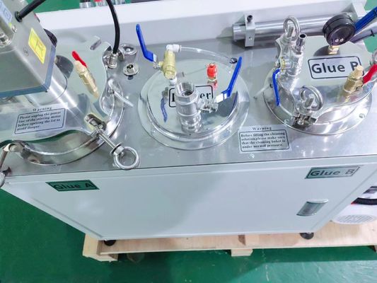 Máquina de colagem para dosagem de mistura precisa de materiais de dois componentes