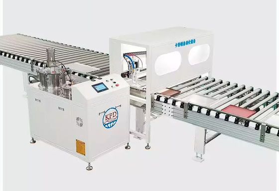 Máquina de colagem PUR de painéis de rockwool com inspecção de saída por vídeo