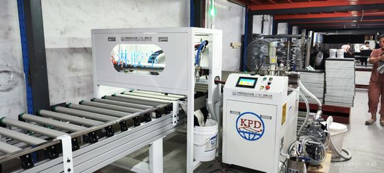 Máquina de pulverização de adesivos de PU para painéis de aço inoxidável